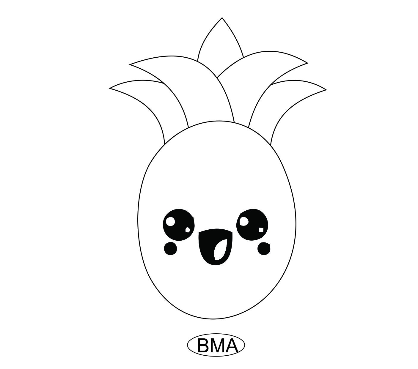 Desenhos Kawaii para colorir e desenhar - BMA